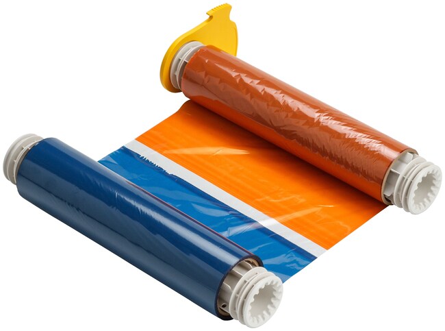Brady PowerMark; Four-Color Printer Ribbons Color: Black/Red/Orange ...