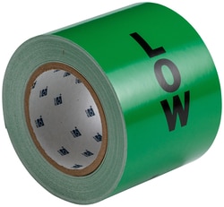 Brady™ Ammonia (IIAR) Tapes, Legend: LOW