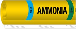 Brady™ Ammonia (IIAR) Pipe Markers, Legend: VAP/Ammonia/HIGH