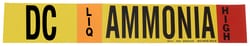 Brady™ Ammonia (IIAR) Pipe Markers, Legend: DC/LIQ/HIGH/Ammonia, B-946 Self-Sticking Vinyl