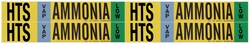 Brady&trade;&nbsp;Ammonia (IIAR) Pipe Markers, Legend: HTS/VAP/LOW/Ammonia, B-946 Self-Sticking Vinyl
