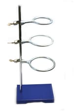 ECNEICS Chemical Resistant Steel Lab Stand Set - Support Stand (8" X 5