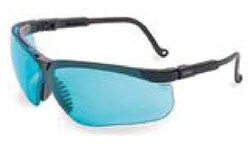 Honeywell Uvex Genesis Protective Safety Glasses Black Frame with SCT-Blue
