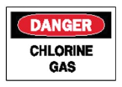 Brady™ <i>Danger: Chlorine Gas</i> Signs