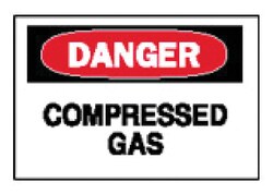 Brady&trade;&nbsp;<i>Danger: Compressed Gas</i> Signs