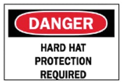 Brady&trade;&nbsp;Protective Wear Signs: Hard Hat