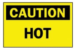 Brady™ <i>Caution: Hot</i> Machine and Operational Sign
