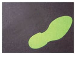 Brady&trade;&nbsp;Glow-in-the-Dark Photoluminescent Footprints