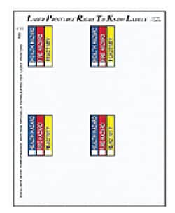 Brady Right-To-Know Label Blanks:Mailing and Shipping Products:Shipping