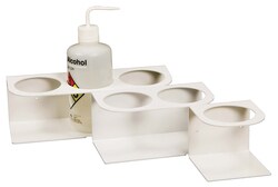 Support à Fioles 50 Trous – Pour Tubes 2 ML, Diamètre Trou 12 Mm – En Polypropylène Résistant – Idéal Laboratoire
