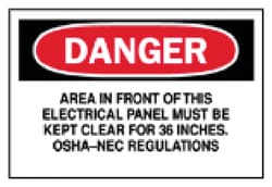 Brady&trade;&nbsp;Electrical Hazard Signs: Polyester
