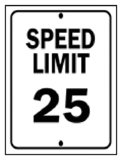 Brady™ Traffic Signs: Speed Limit 25MPH