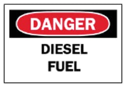 Brady Chemical and Hazardous Materials Signs: Diesel Fuel Sign: DIESEL