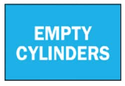 Brady™ Empty Cylinders Sign