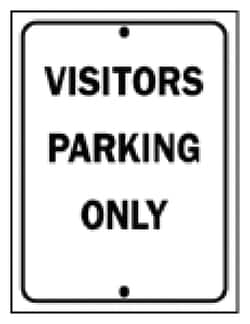 Brady™ Industrial Traffic Signs: Visitors Parking Only
