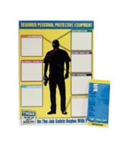 Accuform Signs PPE-ID Chart and Label Booklet and Kit