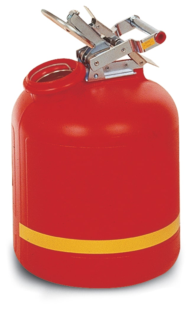 Justrite™ Nonmetallic Liquid Disposal Safety Cans Biohazard and Waste