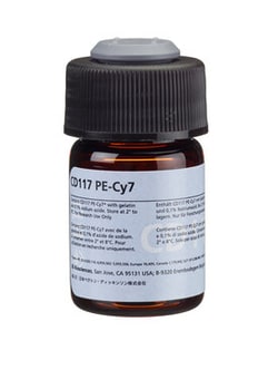 CD117 Mouse anti-Human, PE-Cy7, Clone: 104D2, BD 100 Tests; PE-Cy7:Antibodies,