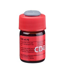 CD4 v4 Mouse anti-Human, PE, Clone: L120, BD 50 Tests; PE:Antibodies, Monoclonal
