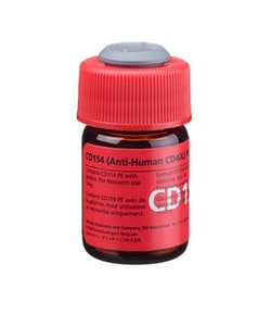 CD154 Mouse anti-Human, PE, Clone: 89-76, BD 50 Tests; PE:Antibodies, Monoclonal