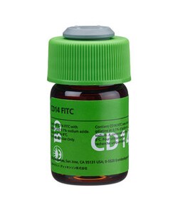 CD14 Mouse anti-Human, FITC, Clone: M P9, BD 100 Tests; FITC:Antibodies,