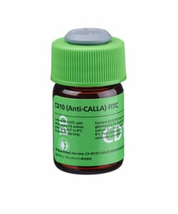 CD10 Mouse anti-Human, FITC, Clone: W8E7, BD 100 Tests; FITC:Antibodies,