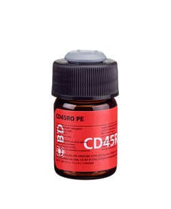 CD45RO Mouse anti-Human, PE, Clone: UCHL1, BD 100 Tests; PE:Antibodies,