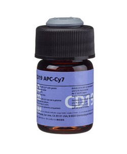 CD19 Mouse anti-Human, APC-Cy7, Clone: SJ25C1, BD 100 Tests; APC-Cy7:Antibodies,