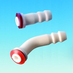 Ace Glass, Inc. Hose connector, angled, GL14, 8mm OD, polypropylene with