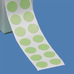 USA Scientific Inc&nbsp;Tough-Spots, 1/2 inch diameter, green, on rolls