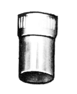 International Crystal Polystyrene Vial With Polyethylene Cap (1" h. x 1/2"