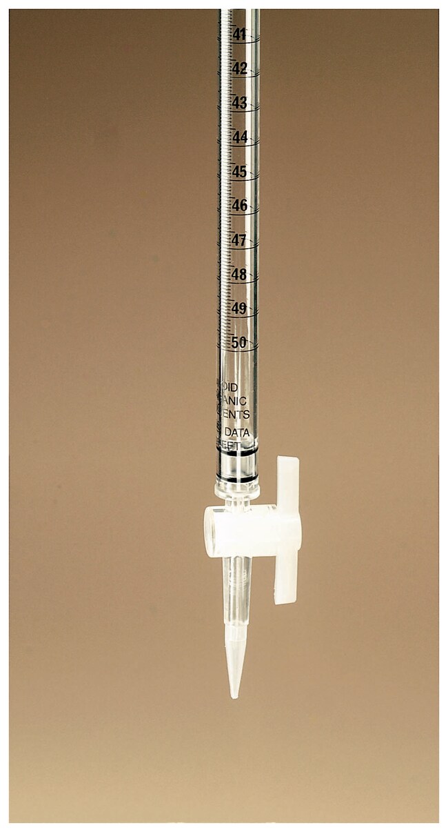 Dynalon Acrylic Burets Graduated acrylic burette; 50mLTeaching