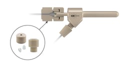 High Pressure Nebulizer Interface Kit for use with all Glass Expansion U-Series type nebulizers. High pressure sample delivery connection for common ICP applications, HPLC-ICP-MS, LC-ICP-MS, IC-ICP-MS and Single-cell.