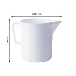 Gilac Graduated White Pitcher 5 L | Buy Online | Gilac&trade; | Fisher Scientific