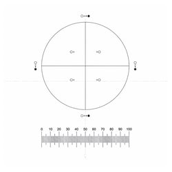 Electron Microscopy Sciences Pharmaceutical PSA Pattern Graticle G-57, 27 mm, Glass sandwich