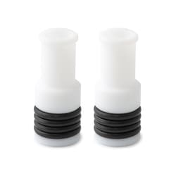 GazFit Connectors for 8mm OD torch side arms (PKT 2). Compatible with Glass Expansion Laser Ablation Adaptor 21-809-4140. Makes connection to 8mm OD side arms with soft walled tubing.