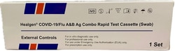 Germaine™ Laboratories Healgen™ External Controls: COVID-19/Flu A and B Ag Combo Rapid Test Cassette