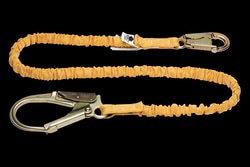 Werner Co. SoftCoil Single Leg Lanyard with Rebar Hook