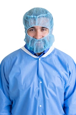 Keystone Safety&nbsp;Sponbond Polypropylene Hood with Elastic Closure