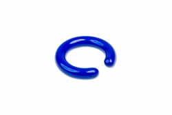 Heathrow Scientific&nbsp;Vinyl-Coated Lead Rings ('C' shape), Blue