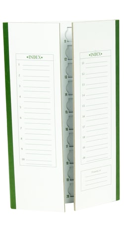 Fisherbrand 20-Place Cardboard Slide Tray, Trim Green | Buy Online | Fisher Scientific