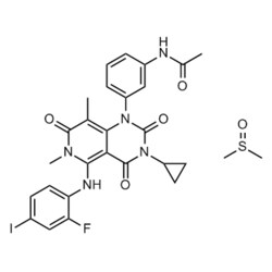 Medchemexpress LLC HY-10999A 100mg , Trametinib (DMSO solvate) CAS:1187431-43-1