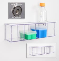 Poltex Horizontal Tip Organizer-4 Pocket with Magnet Mount