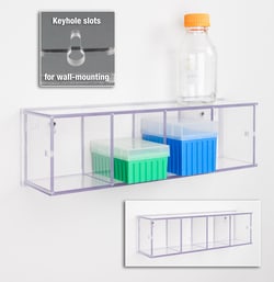 Poltex Horizontal Tip Organizer-4 Pocket with Wall Mount