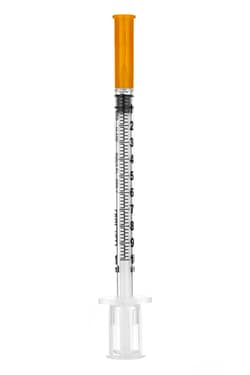Sol-Millennium Medical&nbsp;Sol-Vet&trade; U-100 Insulin Syringe with Fixed Needle