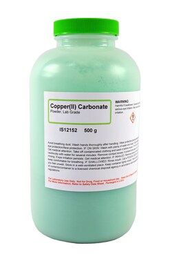 Copper (II) Carbonate Powder, Lab Grade, Innovating Science 500 g | Buy Online | Aldon Corporation | Fisher Scientific