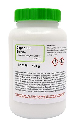 Copper (II) Sulfate Anhydrous, Reagent Grade, Innovating Science 100 g | Buy Online | Aldon Corporation | Fisher Scientific