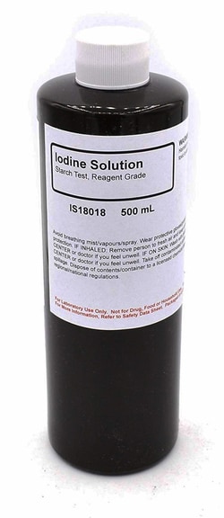 Iodine Solution, Reagent Grade, 500 mL, Innovating Science&trade;