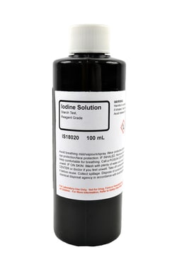 Iodine Solution, Reagent Grade, 100 mL, Innovating Science&trade;