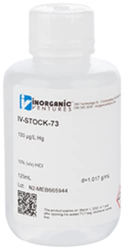 Inorganic Ventures&nbsp;100ppb Mercury Std HCl 125mL